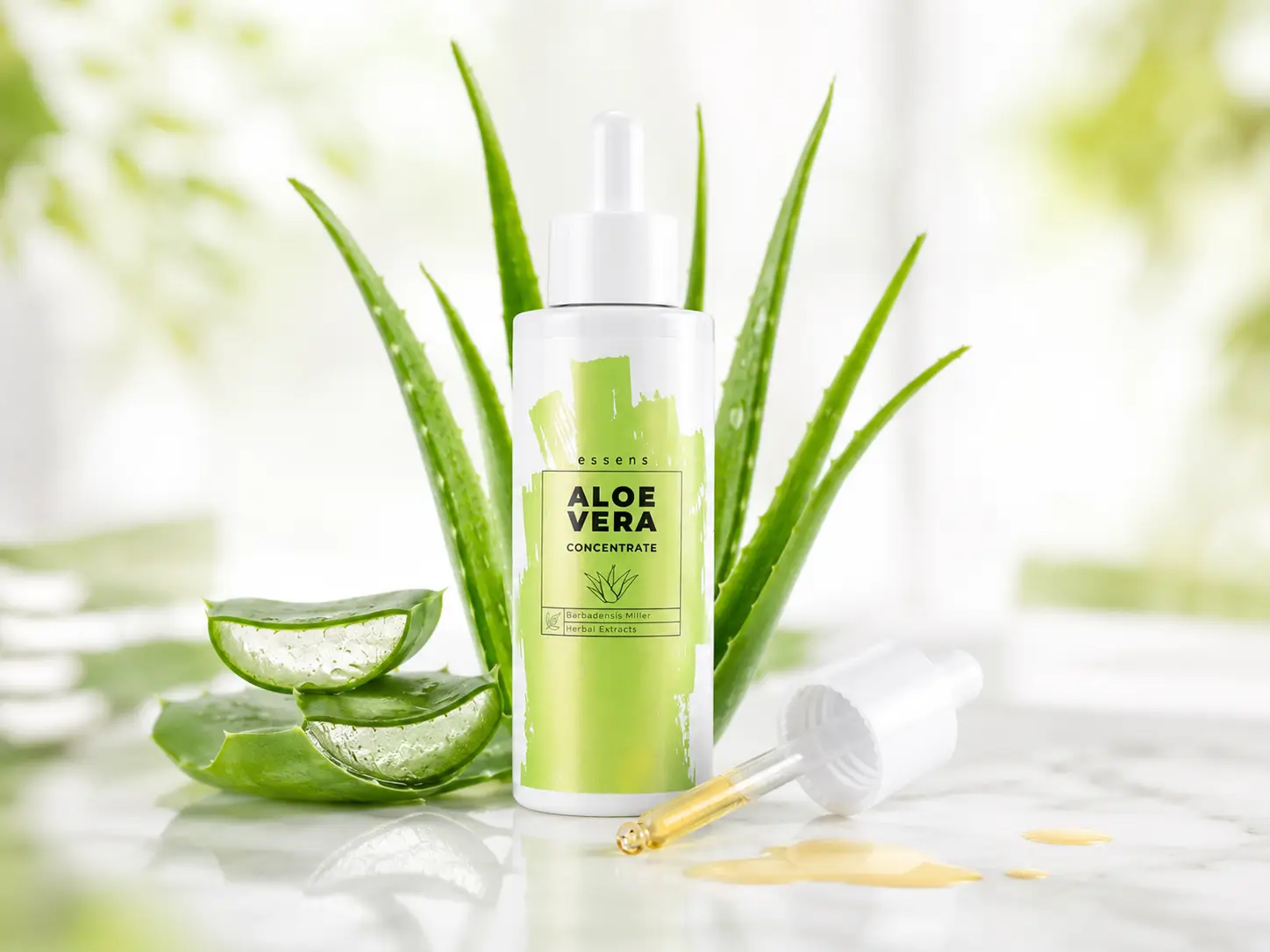 Concentré à l’Aloe Vera ESSENS avec choline, chardon-Marie, ortie et pissenlit
