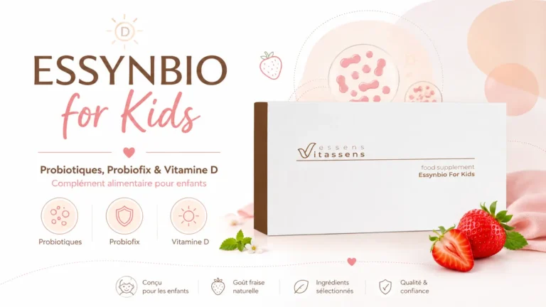 ESSYNBIO for Kids complément alimentaire pour enfants avec probiotiques, Probiofix et vitamine D